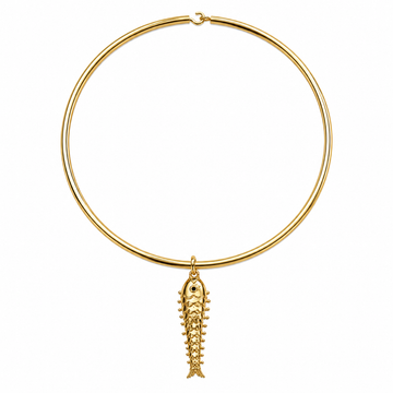 RC Gold Choker with Fish Charm