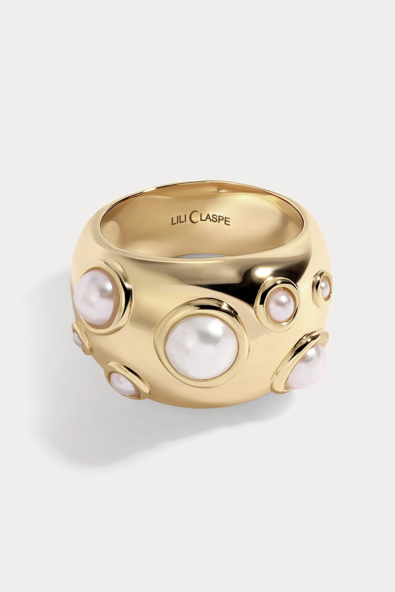 Lili Claspe Sloane Dome Pearl Ring