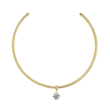 Round Cut Charm Necklace