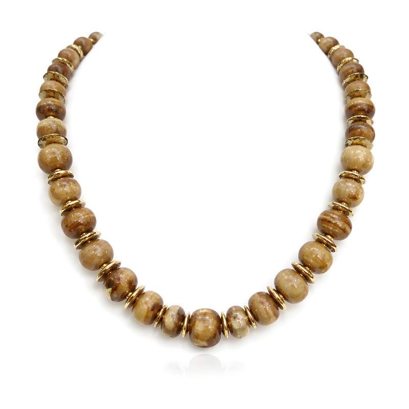 Brown Beaded Necklace