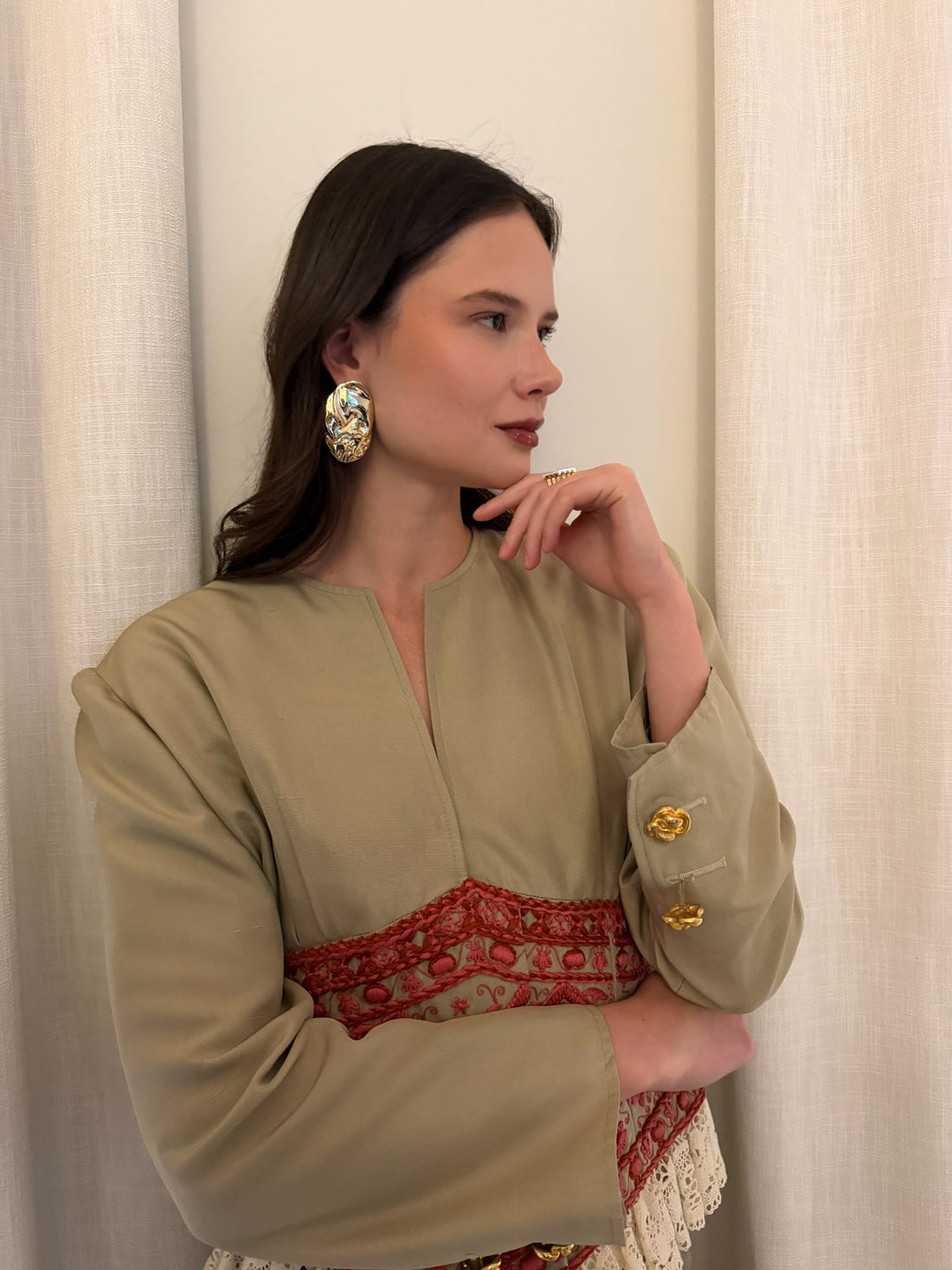 Luv AJ Granada Disc Earring