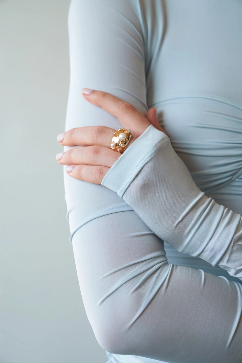 Lili Claspe Sloane Dome Pearl Ring