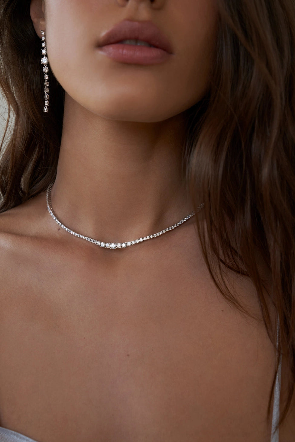 Lili Claspe Gradient Amina Tennis Necklace