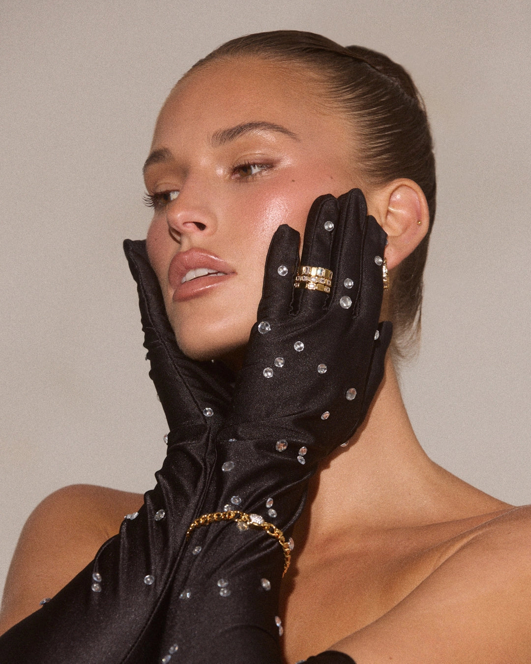 Luv AJ The Bianca Bezel Ring Set