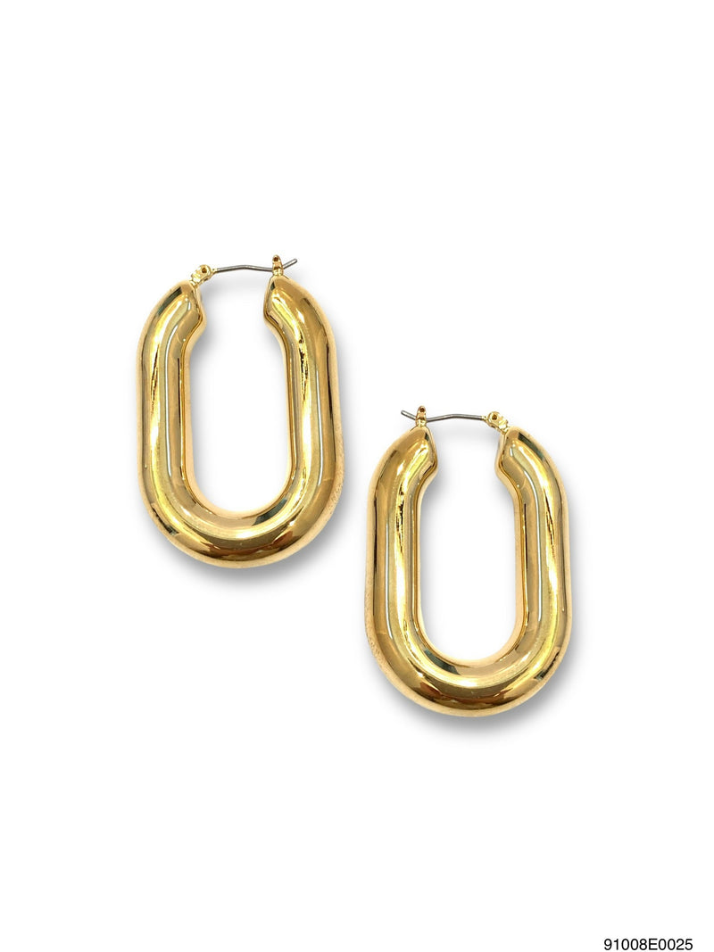 Theia Jewelry Avery U Hoop Earring in Gold